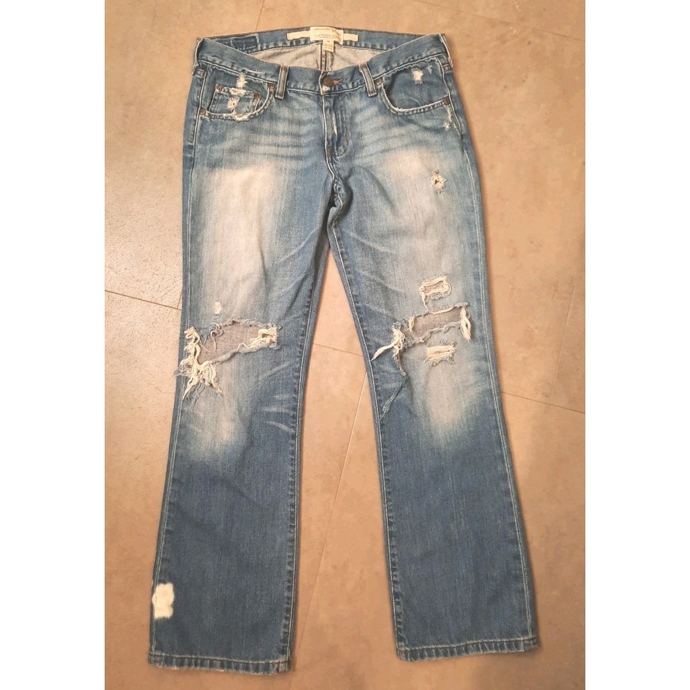 Abercrombie & Fitch Jeans Womens Size 10 Distressed - Picture 3 of 15